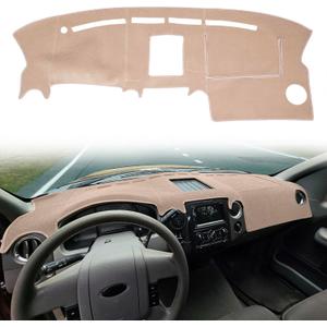 Dashboard Cover Custom Fit for Ford F150 Pickup Truck 2004 2005 2006 2007 2008,Dash Cover Mat Pad Carpet Protector (Beige)
