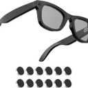 HiBloks LED Light Blocking Stickers Compatible with Ray-Ban Meta Gen 2 Wayfarer/Skyler/Headliner/Oakley Meta HSTN Accessories, Blackout LED Covers, Low-Tack Restickable (12Pcs)
