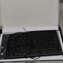 Perixx PERIBOARD-429 US Wired Mini Backlit Keyboard - Thin and Silent Scissor Keys - White Backlight Color - US English