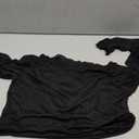 QJQ Women's Sheer Mesh Off The Shoulder Tops Long Sleeve See Through Shirts Going Out Party Club Outfits Black XX-Large