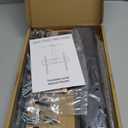 Rfiver Universal Table Top TV Stand TV Base Replacement for Most 27-60 Inch LCD LED Flat Curved Screen TVs Holds up to 88lbs, Height Adjustable TV Mount Stand with Tempered Glass Base, VESA 400x400mm