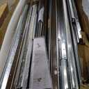 8ft x 10ft Grey Iron Metal Storage Shed - Durable Outdoor Shed with Window, Sliding Doors & Metal Foundation for Patio, Backyard & Entryway Storage