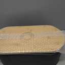 SOTECH Breadbox Bin with Bamboo Lid&Window Modern Metal Box Bread Storage Container for Kitchen Counter Vintage Kitchen Black, Bread Box