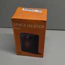 Lerat Electric Space Heater, Small Heater for Indoor Use, 1200W PTC Fast Heating Portable Heater, Overheat & Tip-Over Protection, Heating & Fan Modes for Bedroom, Office, Camping, Black