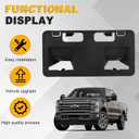 Front License Plate Frame Compatible with 2023-2026 Ford F250 F350 F450 Super Duty, Front Bumper License Plate Bracket Tag Mount for Ford F-Series Super Duty, Replace # PC3Z-17A385-BB