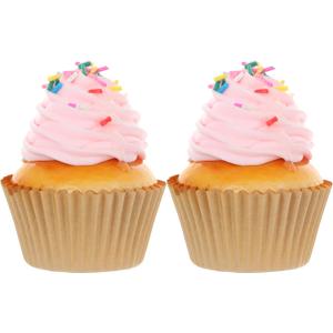 6 PC Magnetic Cute Pink Sprinkle Cupcakes, Artificial Birthday Cupcake for Display, Realistic Fake Food Faux Cake Dcor, Fake Desserts Pastries for Decoration, Artificial Food Fridge Magnet Decoration