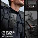 SUPCASE for Samsung Galaxy S26 Plus Case with Stand (UB Pro Mag), [2 Front Frames] [Compatible with MagSafe] [Built-in Screen Protector & Belt-Clip] Protective Phone Case for Galaxy S26 Plus, Black