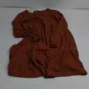 Dokotoo Fall Dresses for Women 2025 Long Sleeve V Neck Lightweight Ribbed Knit Empire Waist Casual A Line Swing Mini Dress Medium