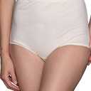 Vanity Fair womens Perfectly Yours High Waisted Panties Briefs, 3 Pcs, Cotton - Candleglow, 7 / L US