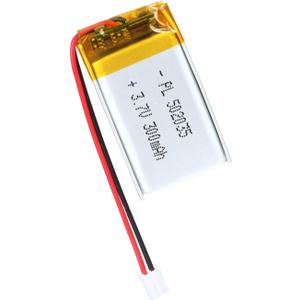 Rechargeable Lithium-ion Replacement Batteries with PH 1.25 JST Connector, PH2.0/2.54 JST Connector for Replacement +300 mAh