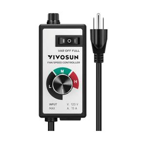 VIVOSUN Variable Fan Speed Controller, Speed Adjuster for Inline Duct Fan in Ventilation System