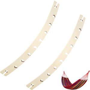 2 PCS Detachable Hammock Spreader Bars, Wooden Hammock Spreader Bar, Hammocks Durable Replacement Accessories Bars for Patio, Backyard, Camping, Garden
