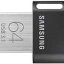 SAMSUNG MUF-64AB/AM FIT Plus 64GB - USB 3.1 Flash Drive, Black/Sliver