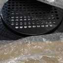 8" Outdoor Dryer Vent Cover Hood, Metal Dryer Wall Vent with Screen and Damper, Exterior Vent Cover for Dryer Vent Kitchen Range Hood Outdoor Air Exhaust (8 Inch-Black)