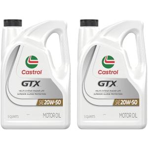 Castrol GTX 20W-50 Motor Oil, 5 Quart