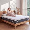 VALUXE 3 Inch Gel Memory Foam Mattress Topper Queen Size High Density Cooling Pad Pressure Relief Bed Topper (with Removable & Washable Bamboo Cover)