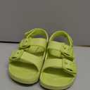 ChayChax Toddler Boys Girls Double Buckle Sandals Children's Adjustable Back Strap Water Sandal, Fruit Green, 6 Toddler, Fruit Green 