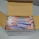 U-100 1ml Syringe with Needle, 31G 1/4" 6mm 1cc Syringes, Disposable Individual Package, Pack of 100
