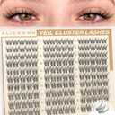 Natural Lash Clusters 9mm-14mm Wispy Eyelash Clusters Short Lash Extensions 150Pcs Daily Clean Girl Cluster Eyelash Extensions No-makeup Makeup Cluster Lashes with Invisible Bands (CC Curl)