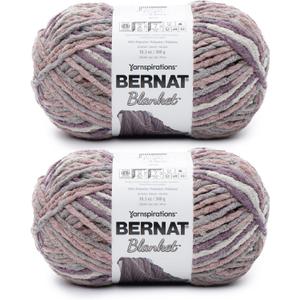 Bernat Blanket Purple Haze Yarn - 2 Pack of 300g/10.5oz - Polyester - 6 Super Bulky - 220 Yards - Knitting/Crochet