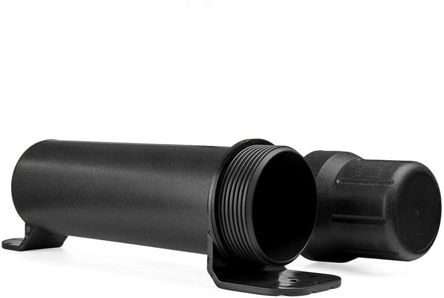 MOTO4U Motorcycle Off-Road Universal Waterproof Tool Tube Gloves Raincoat Storage Box Cap Holder Canisters Tool Repair Box Document Holder (Small 80MM, Black)