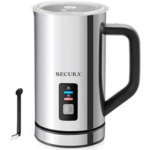 Amazon.com: Secura Milk Frother, Electric Milk Steamer Stainless Steel, 16.9oz/500ml Automatic Hot and Cold Foam Maker and Milk Warmer for Latte, Cappuccinos, Macchiato, 120V: Home & Kitchen
