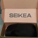 SEIKEA Cheer Ponytail Hair Piece, 100% Super Protein Fiber Straight Cheerleader Hairpiece Lightweight Silky Smooth Fluffy 18" Ponytail Extension for Cheerleader Competition, Dance Black Brown