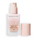 Revolution Skin Silk Radiant Satin Serum Foundation, Lightweight, Buildable Coverage with Hydrating Hyaluronic Acid for a Natural Finish, Vegan & Cruelty-Free, F4 Light Skin Tones, 0.77 fl oz