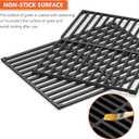 QuliMetal 7522 7535 Grill Replacements for Weber Genesis Silver A, Spirit 500, Grill Parts for Weber Spirit 200 & 210 Series(2009-2012 with Side Control), 21.5" Flavorizer Bars & 15" Grill Grates