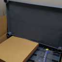 BRLJUNEO Plastic Utility Carts with Wheels, 3-Tier Medium Size Restaurant Food Cart, Heavy Duty 510lbs Capacity Rolling Service Cart w/Hammer for Commercial, Kitchen, Office (Lockable Wheels, M-Grey)