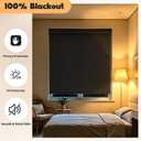 Niche Blinds,Cordless Spring Roller Window Shades,Blackout Blinds for Windows,Free-Stop Roller Window Shades with Valance,UV Protection Window Roller Blinds for Home and Bedroom,Black,36" W x 72" H