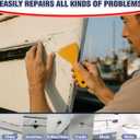 AstraVox Marine Fiberglass Repair Kit for Boats, Waterproof Gel Coat Repair Kit for Boats, Marine Epoxy Filler for Jet Ski, Kayak, Yacht, Speedboat, Dinghy, Fix Hole, Chip, Crack, Scratch