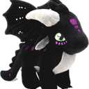 Wings of Fire Dragon Plush Toy - Fire Winged Dragon Plush Pillow - Rainwing Dragon Stuffed Animals - Cute Dragon Doll - Suitable Gifts for Children (Black)