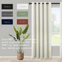 KOUFALL Small Window Curtains 45 Inch Length for Kitchen,2 Panels Set Blackout Grommet Short Room Darkening Shades Blinds for Bedroom Windows Nursery,60 Wide,Cream Off White Ivory Beige, 60"W x 45"L (Pack of 2), Cream Beige