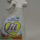 FIT Organic Fruit and Vegetable Wash, Spray Bottle, White, Clear, 12 Fl Oz