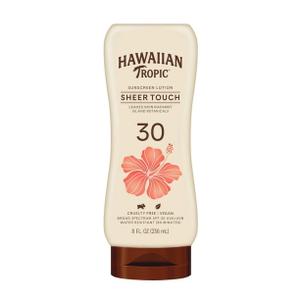 Tropic Sheer Touch Ultra Radiance Lotion Adult Sunscreen SPF 30, 8 Fl Oz, OIL-FREE SUNSCREEN, ICONIC TROPIC SCENT, OCTINOXATE-FREE