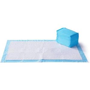 Amazon Basics Absorbent Dog and Puppy Pee Pads with 5-Layer Leak-Proof Design and Quick-Dry Surface for Potty Training, Heavy Duty Absorbency, Giant, 27.5 x 44 Inch - Pack of 30, Blue & White