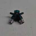 2WAYZ Hose Splitter 2 Way Heavy Duty Outdoor Faucet and Garden Connector - Water Spigot Splitter - Durable All-Metal Y Adapter with Shut-Off Valve - 4 x 4 x 1.5 Inches