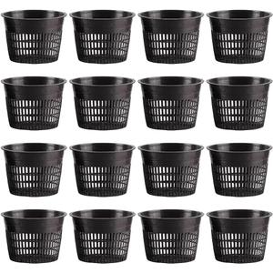 Mesh Net Cup 6 Inch 16-Pack Heavy Duty Nursery Pot Garden Pots for Plants Hydroponics Supplies Net Pots