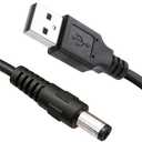 ZZS USB Power Charger Cable Cord Compatible for SOAIY Aurora Night Light Projector Lamp Mood Lighting, Black