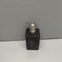 Soap Dispenser, 15 Oz with with Brushed Nickel Pump,Refillable Liquid Square Decorative Soap Dispenser for Hand Soap,Dishwashing Liquid and Hand Lotion-Black Marble Style