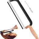 Ittnim Bread Knife for Homemade Bread Bow Knife 16", Bread Saw Sourdough Slicer Aluminum Alloy Sourdough Cutter Suit for Left & Right Handed People to Cut Baguettes Vegetables Fruits 1Count