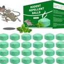 Mouse Rodent Repellent, 24 Pack Peppermint Oil to Repel Mice and Rats Works for Mice Repellent, Squirrels, Indoor/Outdoor Use, Safe for Homes & Pets