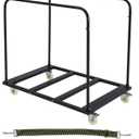Folding Table Cart, 1800 LBS Heavy Duty Table Trolley with 5" Swivel Wheels, Desk Trolley for Garage, Home, Warehouse, Party Event Hotel Furniture 10 Table Capacity