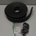 M-D Building Products 03749 16 ft. Black Rubber Garage Door Bottom Seal