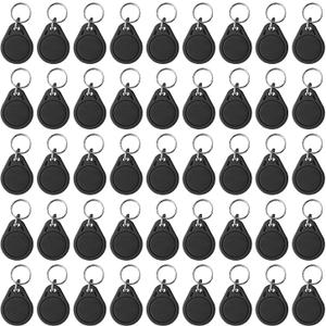 100PCS 13.56MHz UID Keyfobs IC Keyfobs RFID Key fob Token NFC Tags Rewritable &Writable Access Control Key Card for Entry Access Control System