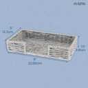 Karma, Woven Napkin Holder with Paper Napkin Set, Thistle (One Size)