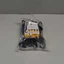 8-Piece 24-inch Adjustable Bungee Cords with Hooks, Heavy Duty Outdoor Carabiner Bungee Straps, Easily Adjust from 7" to 24", Black Super Elastic Cord for Cargo, Camping, Bike Racks, Tents