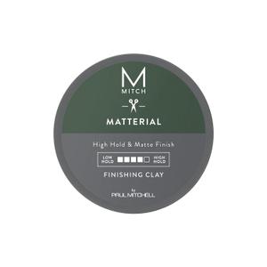 MITCH by Paul Mitchell Matterial Finishing Clay for Men, High Hold, Ultra-Matte Finish, For All Hair Types, 3 oz.