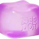Schylling NeeDoh Nice Cube -Sensory Squeeze Toy with Super Solid Squish - 2.25" Cube (Purple)